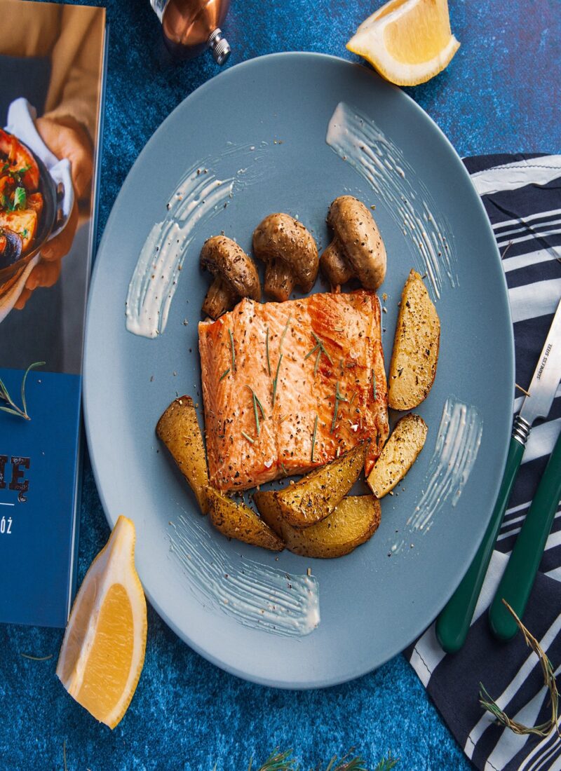 Make This Pre-Smoked Salmon and Baked Sweet Potatoe For Dinner Tonight